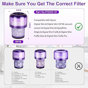 J  jinセット Amazon.com - SV18 Filter Replacement for Dyson Digital Slim